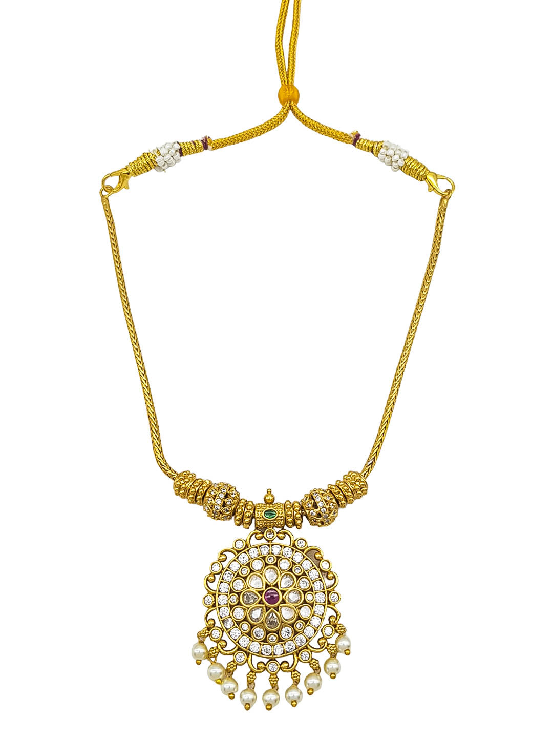 Premium Sayara Collection Elegant CZ Necklace Set 22188N