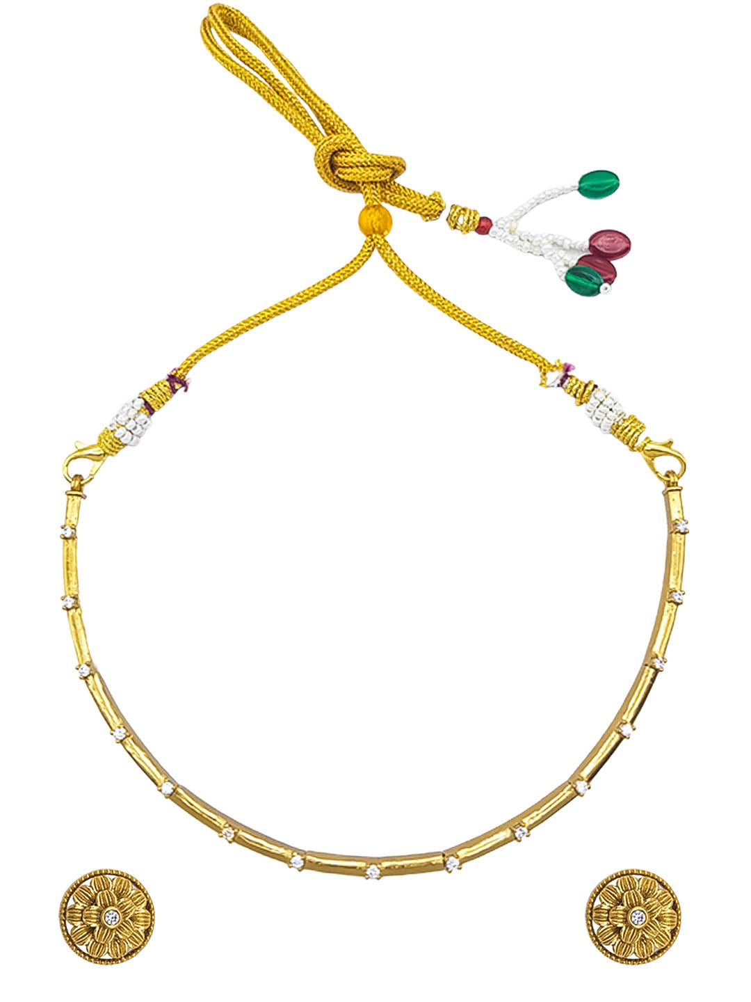 Premium Sayara Collection Elegant  CZ Necklace Set 22197N