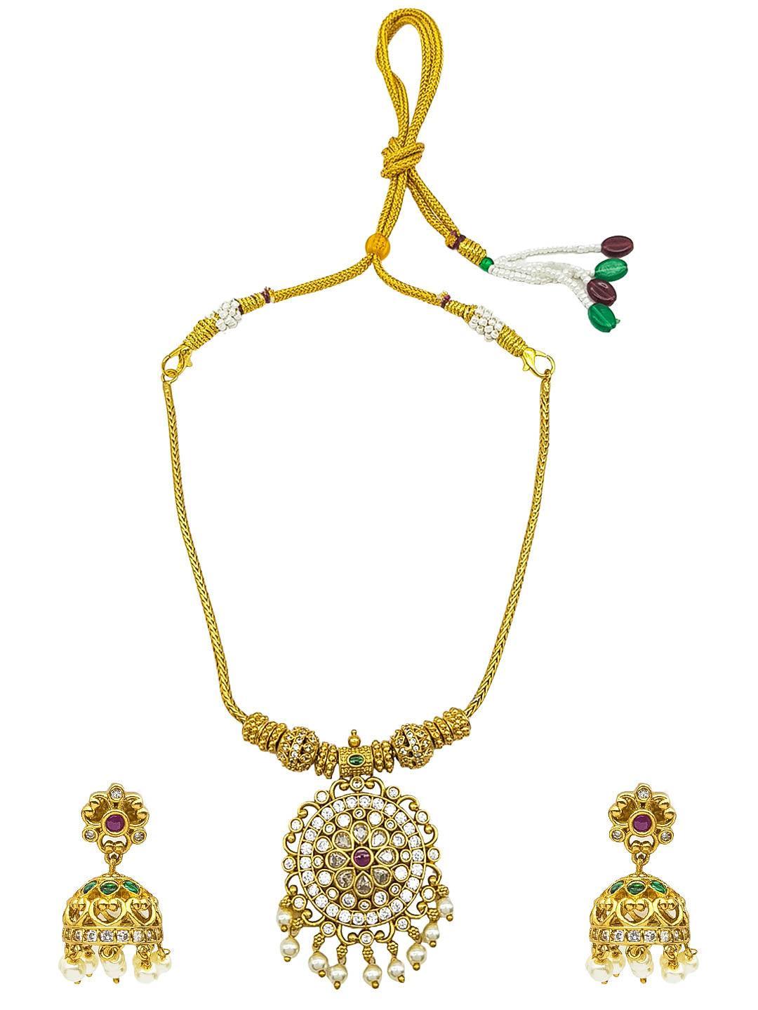 Premium Sayara Collection Elegant CZ Necklace Set - Griiham