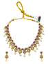 Premium Sayara Collection Elegant CZ Ruby Necklace Set 22168N