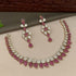 Premium Sayara Collection Elegant Emerald & CZ Necklace Set - Griiham