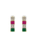 Premium Sayara Collection Elegant Ruby & CZ Necklace Set 22136N