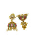 Premium Sayara Collection Elegant Ruby & CZ Necklace Set 22186N