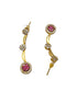 Premium Sayara Collection Elegant Ruby & CZ Necklace Set 22198N