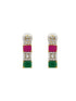 Premium Sayara Collection Elegant Ruby & CZ Necklace Set - Griiham
