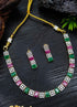 Premium Sayara Collection Elegant Ruby & CZ Necklace Set