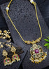 Premium Sayara Collection Elegant Ruby & CZ Necklace Set