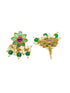 Premium Sayara Collection Elegant Ruby and emerald CZ Necklace Set - Griiham