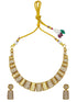 Premium Sayara Collection Elegant gold finish CZ Necklace Set 22145N