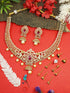 Premium Sayara Collection Reversible stone Necklace set with changeable middle stone 9850N - Griiham
