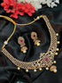 Premium Sayara Collection Reversible stone Necklace set with changeable middle stone 9850N - Griiham
