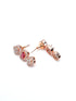Premium Sayara Collection Rose Gold Plated Necklace set white CZ Stone 8814N