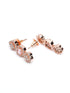 Premium Sayara Collection Rose Gold Plated Necklace set with Top quality Pink white CZ Stone 8813N - Griiham