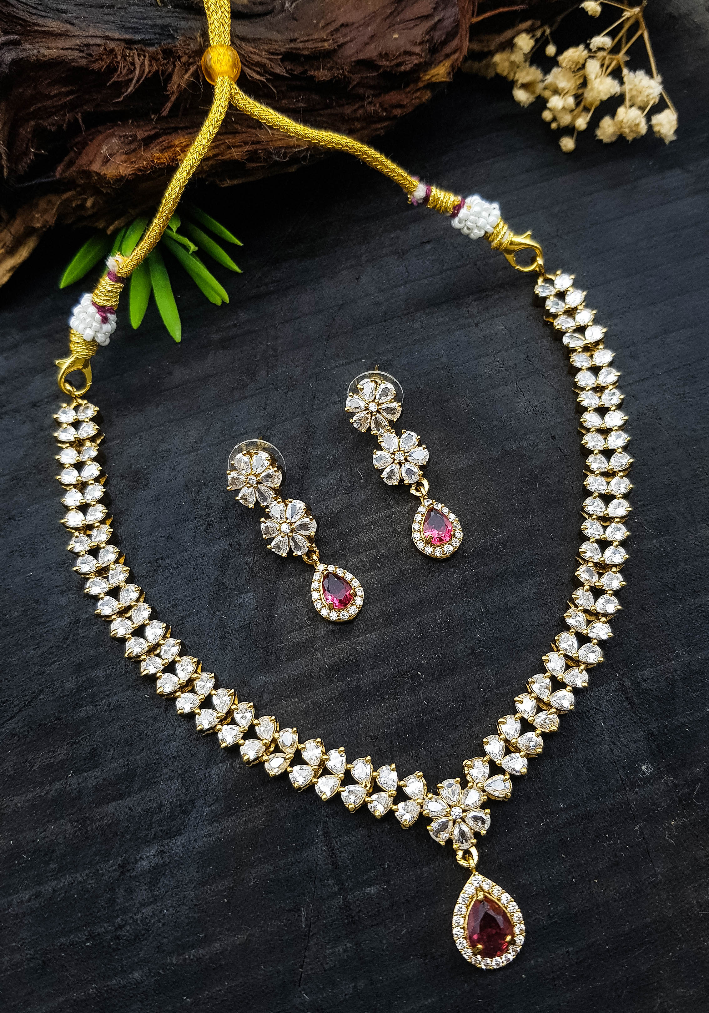 Premium Sayara Collection Stunning Necklace Set 22216N