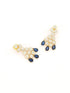 Premium Sayara Collection Two line star Necklace with Blue CZ Stones 8739N - Griiham