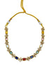 Premium Sayara Collection gold polish Navaratna Necklace Set 22153N