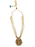 Premium gold finish Pendant Set with Multi color AD Stones 16855N - Griiham