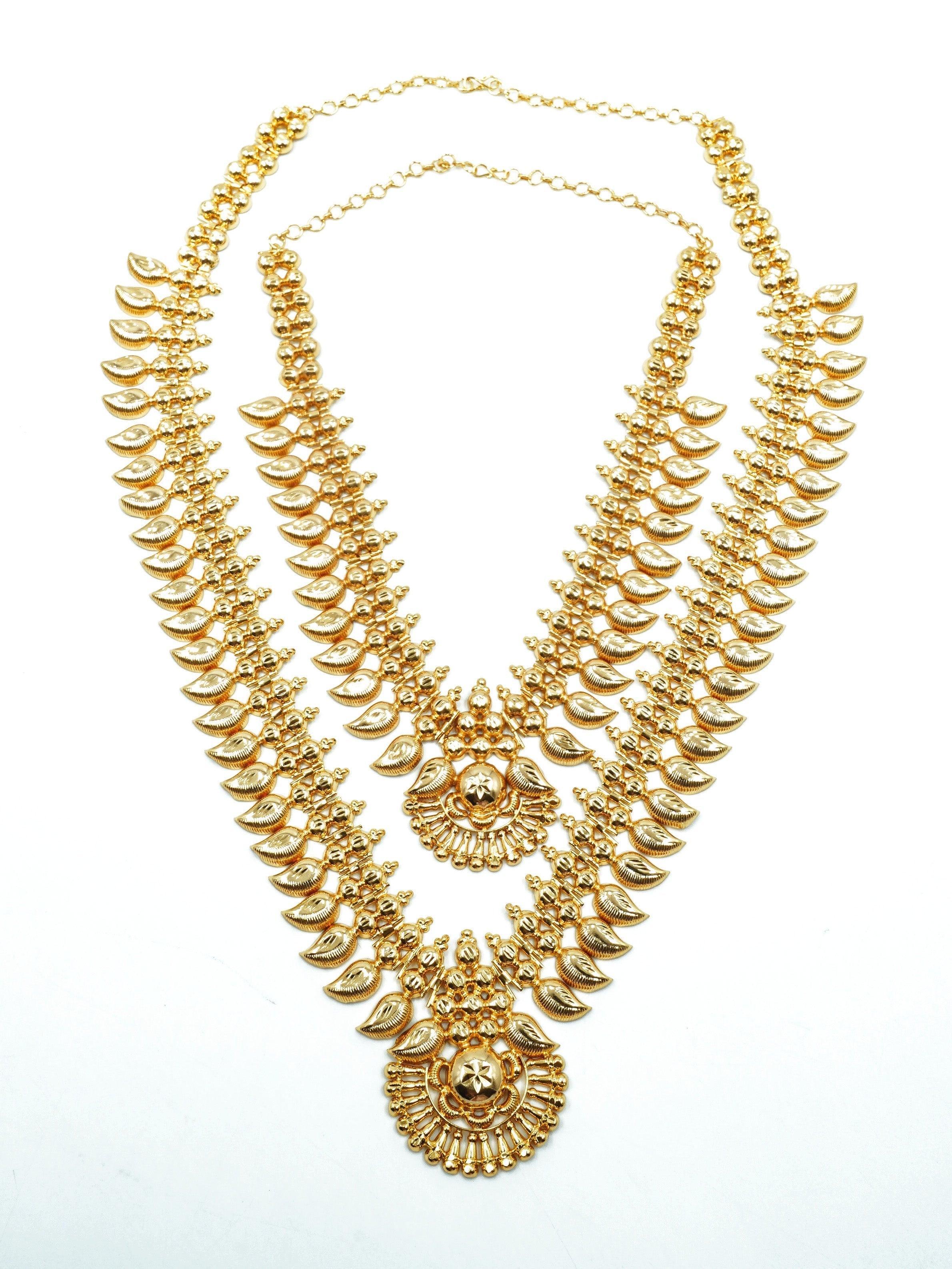 Kerala Chungath Bridal Combo Set Chungath Jewellery Gold Set 10