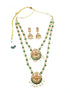 Premium gold plated Laxmi jewelry combo set 11124N-1