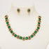 Premium quality Color stone short necklace set 9306N - Griiham