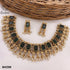 Premium quality Designer Pipe Peacock Pattern necklace set 8423N-Necklace Set-Griiham-Green-Griiham