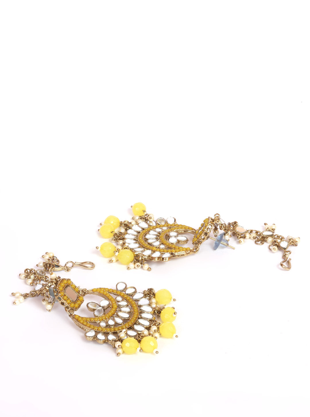 Premium quality Mirror Jewellery Broad Necklace set 9036N-1