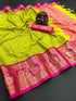 Pure Mercerised Soft Semi-silk in Exclusive Border Design Minawork Saree 15198N