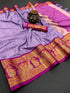 Pure Mercerised Soft Semi-silk in Exclusive Border Design Minawork Saree 15198N