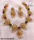 Ramparivar Premium Polish Multicolor zercon stone short necklace set 6427N
