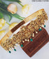 Real unpolished stones Laxmi ruby/emerald in gold antique finish Vadanam/Vodiannam/waistbelt 11272N - Griiham