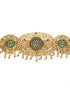 Real unpolished stones Laxmi ruby/emerald in gold antique finish Vadanam/Vodiannam/waistbelt 13040N - Griiham