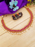Red Cz stone Simple Necklace 4980N