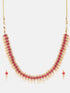 Red Cz stone Simple Necklace 4980N