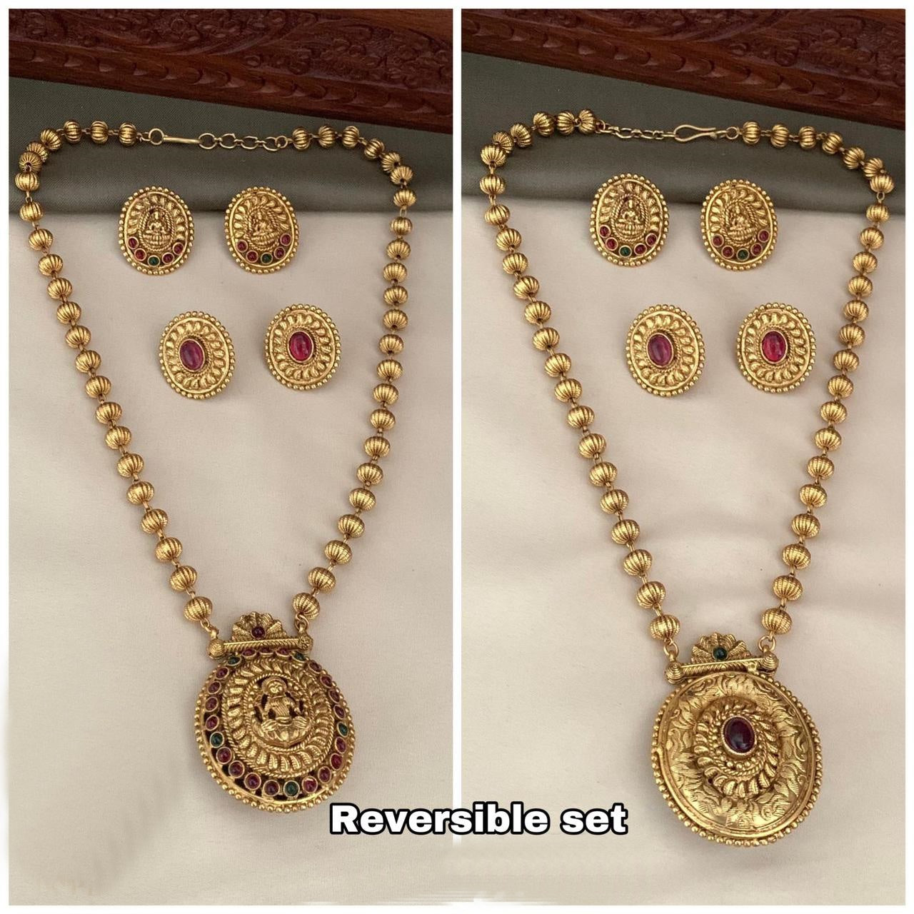Reversible Pendant Set with AD Stones 22120N