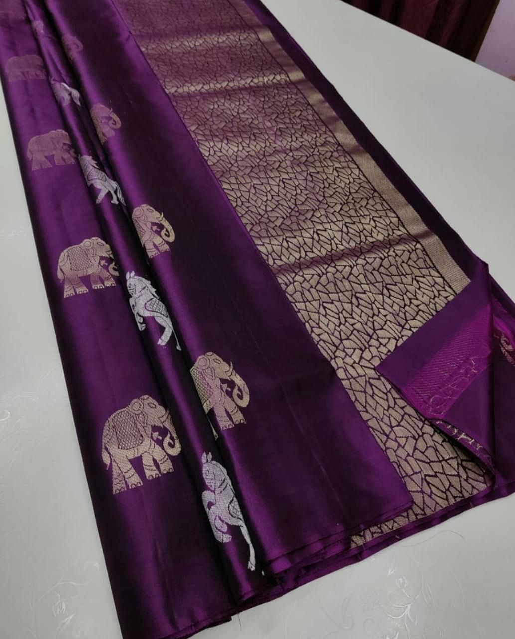 SOFT LICHI Semi-Silk CLOTH saree 20266N