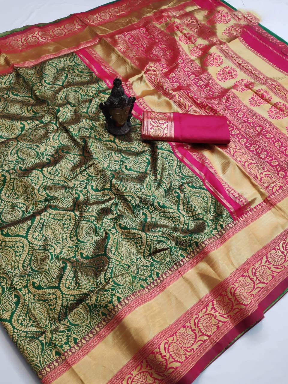 SOFT LICHI Semi-silk CLOTH saree 19886N