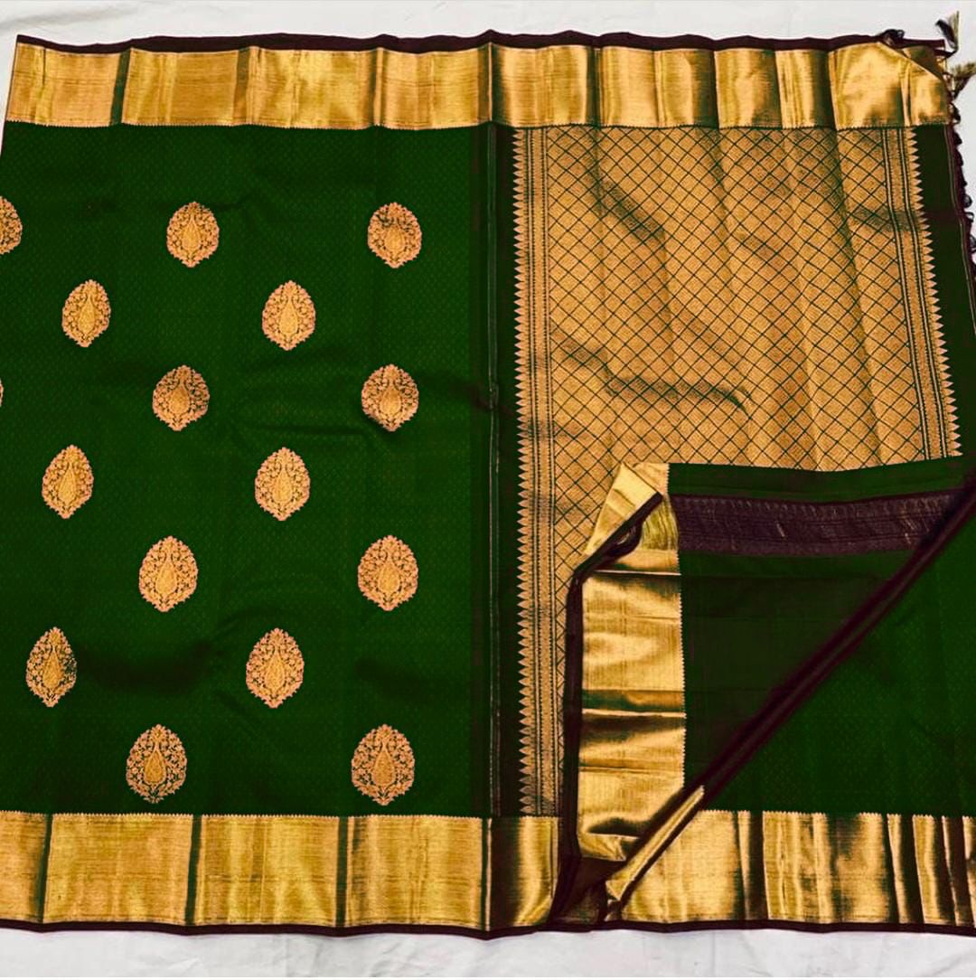SOFT LICHI Semi-silk CLOTH saree 19887N