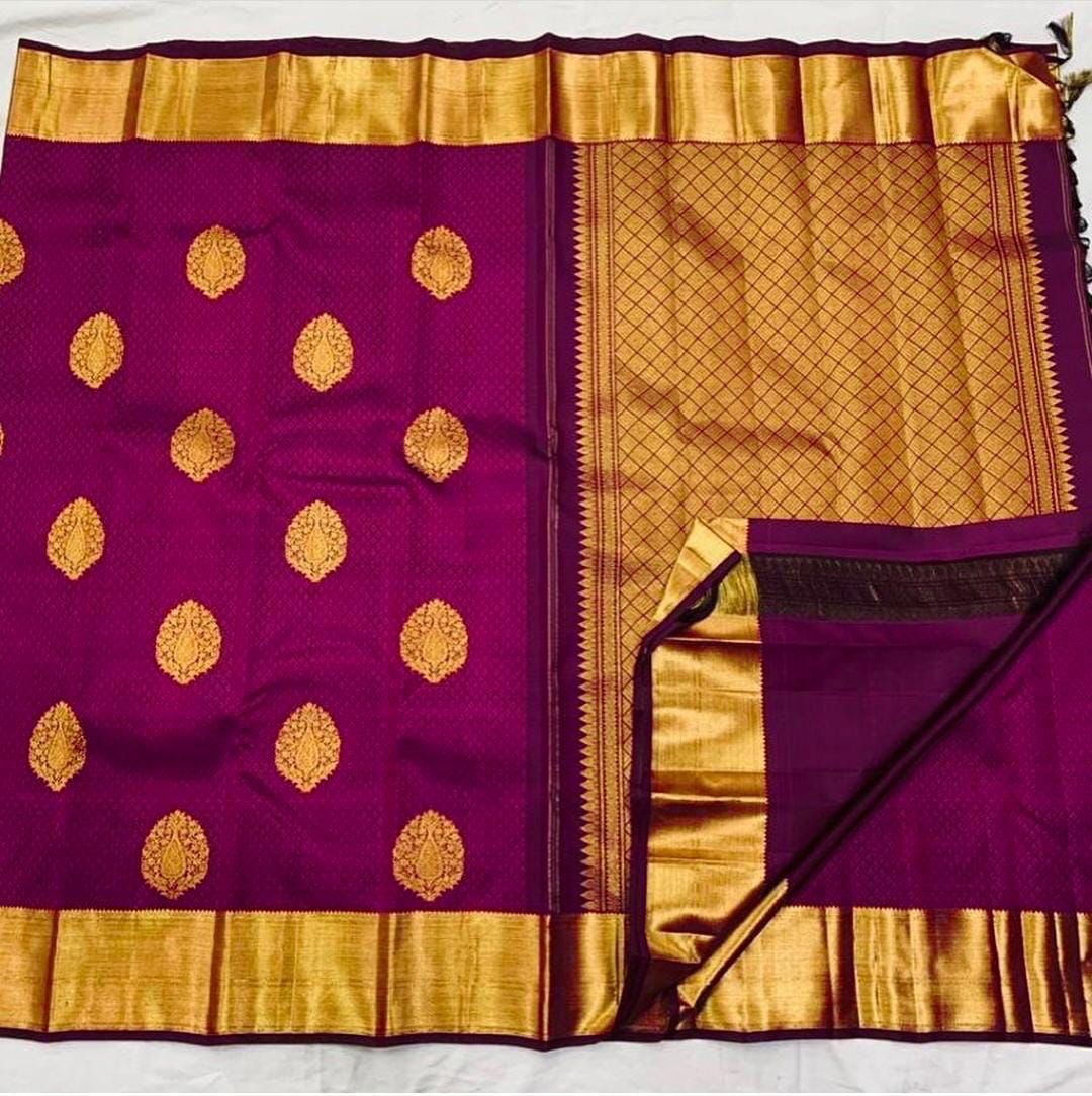SOFT LICHI Semi-silk CLOTH saree 12984N – Griiham