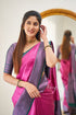 SOFT LICHI Semi-silk CLOTH saree 20145N