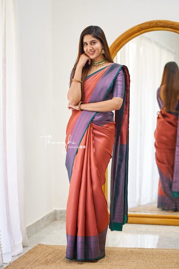 SOFT LICHI Semi-silk CLOTH saree 20145N