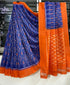 SOFT mono- cotton ikkat print SAREES 14882N