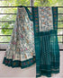 SOFT mono- cotton ikkat print SAREES 14882N