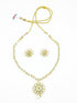 Sayara Collection Designer CZ Necklace set in diff colours 12874N