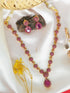 Sayara Collection Diamond design Full White Cz Necklace Set 8787N