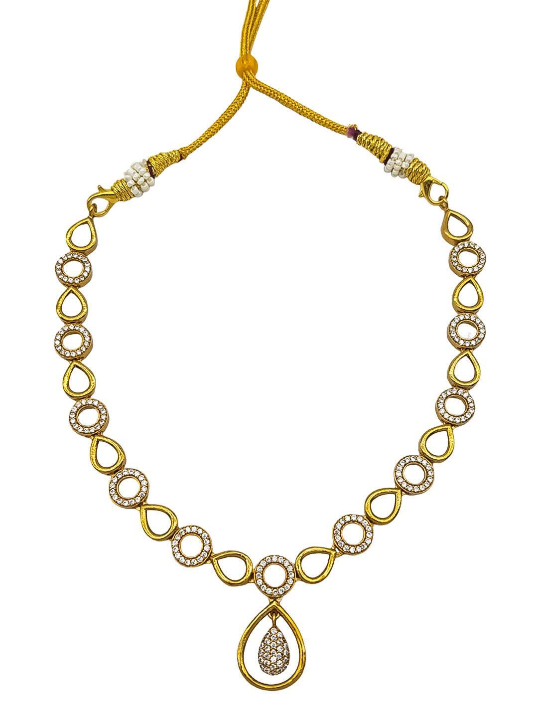 Sayara Collection Elegant CZ Necklace Set - Griiham