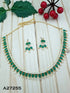 Sayara Collection Green Stone with Pearls Party Wear Necklace Set NAM10-725-1796N