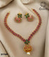 Sayara Collection Jumki drop Multi Color stone Party Wear Necklace Set 8776N-Necklace Set-season end sale item-Griiham