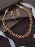 Sayara Gold Plated CZ Diamond Like Necklace Set 13272N - Griiham
