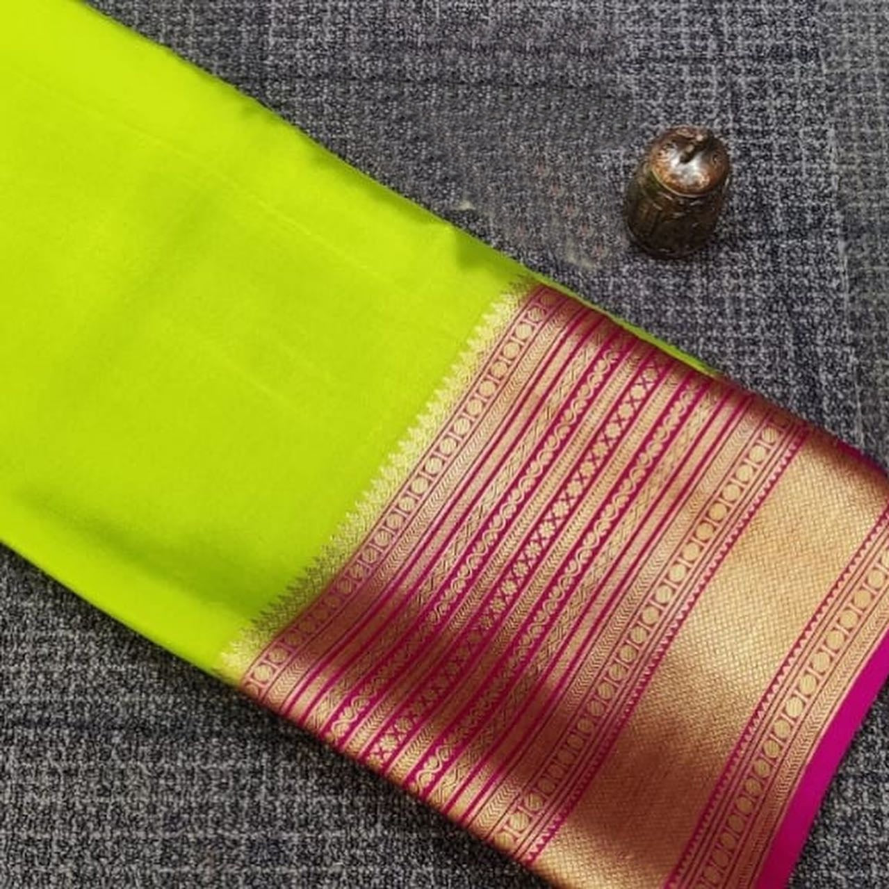 Semi-Mysore Semi-silk sarees 13828N