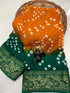 Semi-silk soft smooth Bandhej Saree 14942N